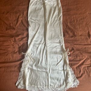 SOLD VRG GRL lace silky maxi skirt